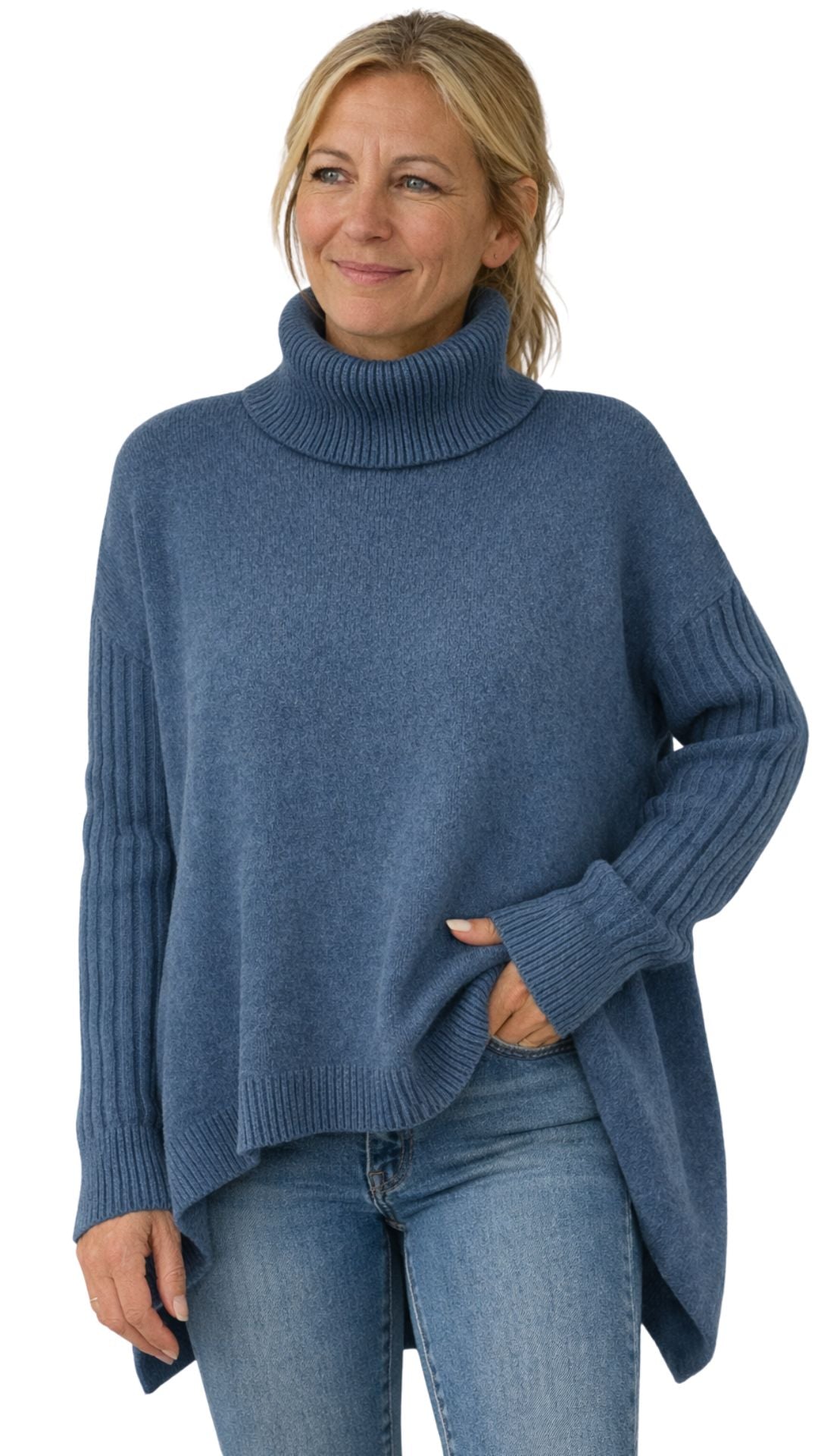 Margaret | Oversized Turtleneck Knit Sweater for Women