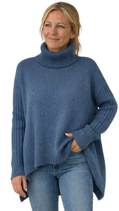 Margaret | Oversized Turtleneck Knit Sweater for Women